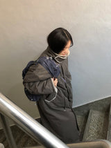 パンビウールロングボンバージャケット