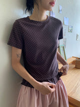 Siana Frill Dot Short Sleeve Tee