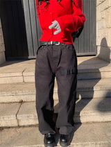 MULTI DETAIL WIDE TROUSER PANTS (3COLOR)