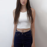 BLOOMING LOGO METAL BELT