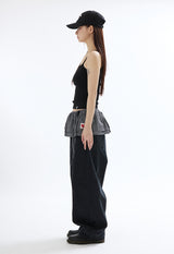 OCYN BASIC 6 PANNEL CAP_BLACK