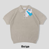 ベルナラインカラーニットショートスリーブTシャツ