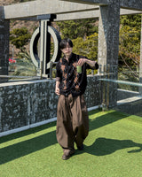 ライデンサイドピンタックワイドスラックス