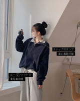 【MADE】バイカラースウェット