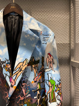 World' Print Suit (Large/Small Pattern)