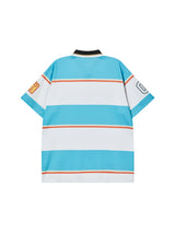 STRIPE POLO SHIRTS (BLUE)