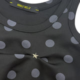 UNBALANCED PINTUCK SLEEVELESS_DOTS