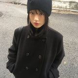 [MADE] Lonv High Neck Double Half Coat