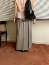 Modal shirring skirt