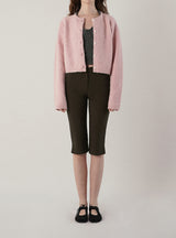 Line capri pants_brown
