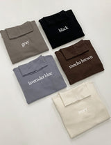 [SHOPPERMADE] ソフトタッチモダルタートルネックTシャツ(5color)