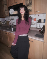 (2color) Frill Pocket Wide Cotton Buckle Pants