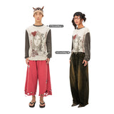 Printed long-sleeved T-shirt
