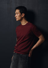 クールカーブハーフTシャツ(Burgundy)