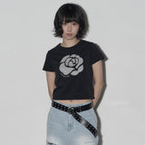 dot rose t (black)