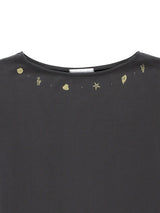 シェルキャップスリーブTシャツ (CHARCOAL)
