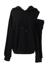 ショルダーカットボタンフーディー (3color)