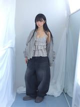 Texture Shirring Jumper