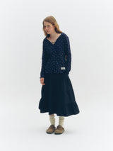 Floral Hoodie (Navy)