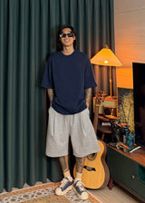 Light One-Tuck Bermuda Shorts 4COLOR