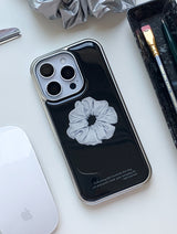 [MADE]シルバーシュシュ シルバーエポキシ iPhoneケース
