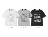 No.1353 LT crop layered half T (3color)