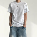 Easy Layered Color Block Short Sleeve Tee