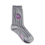 Smile Sock Grey