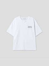 Lettering heavy crop half-sleeves 3color