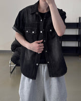 Weron Regular Denim Short Sleeve Shirt