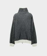 Adel pocket zip-up knit