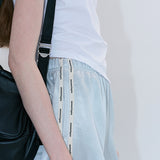 Silky satin shorts mint