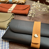 Leather clutch