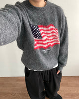 フラッグブラッシュウールニット