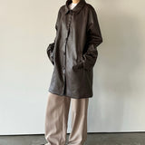 Faux Leather Jacket - 2colors
