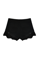 STUD FLOWER LACE SHORTS (BLACK)