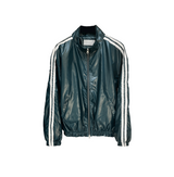 glossy track windbreaker