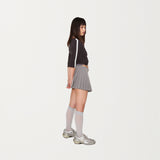 レースボタンアップラップTシャツ 003