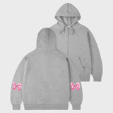 [UNISEX]エルボーリボンフーディージップアップ