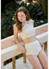 Stella Knit Top and Bottom Set Ivory