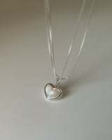 Loveholic necklace (silver)