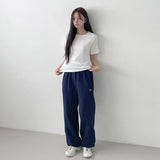 ステッチロゴストリングジョガーパンツ [NAVY]
