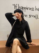 [BELLIDE MADE] FLARE SHIRT ONE PIECE