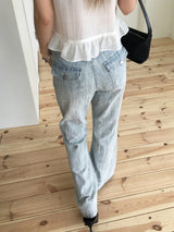 Cool washed bootcut denim