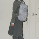 hole string po backpack (blue grey)