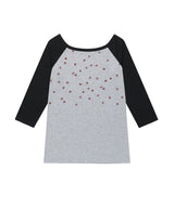 U NECK STAR RAGLAN LS TEE GREY(CV2GSFT553A)