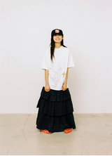 スケッチクロスTシャツ - ホワイト