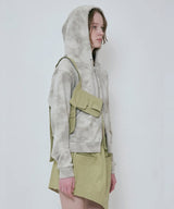 RUST DOUBLE ZIP HOODIE