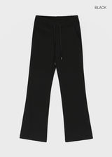 [B-BASIC] ミッドスウェットローウエストブーツカットエスニックパンツ (2 SIZE)