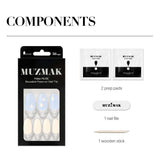 MUZMAK Reusable Nail Tip Starry(Almond)